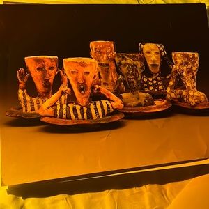 5 posters history based with information on the back